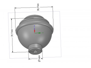 simple-made furniture handle knob v1 3d-print and cnc 3D प्रिंट मॉडल