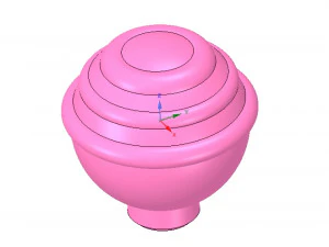 simple-made furniture handle knob v1 3d-print and cnc 3D Print Model