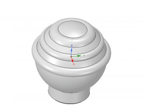 simple-made furniture handle knob v2 3d-print and cnc 3D प्रिंट मॉडल