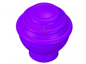 simple-made furniture handle knob v2 3d-print and cnc 3D प्रिंट मॉडल