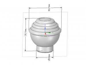 simple-made furniture handle knob v2 3d-print and cnc 3D प्रिंट मॉडल