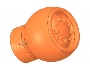 simple-made furniture handle knob v3 3d-print and cnc 3D Print Model