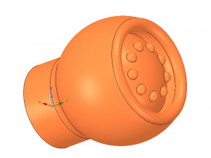 simple-made furniture handle knob v3 3d-print and cnc Model do druku 3D