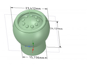 simple-made furniture handle knob v3 3d-print and cnc 3D Print Model