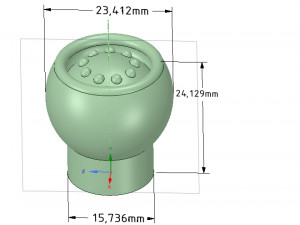 simple-made furniture handle knob v3 3d-print and cnc 3D Print Model