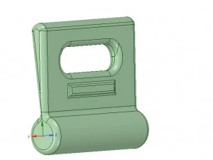 corredera plana interna de nailon y babosa abz258 3d-print Modelo de impresión 3D