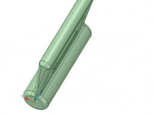 nylon internal flat slide and slug abz258 3d-print 3D Print Model