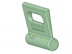nylon internal flat slide and slug abz258 3d-print Model Cetak 3D