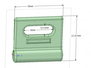 nylon internal flat slide and slug abz258 3d-print 3D Print Model