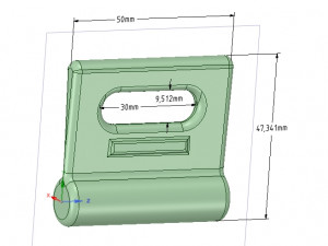 nylon internal flat slide and slug abz258 3d-print Model Cetak 3D