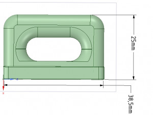 nylon internal flat slide and slug aba91 3d-print 3D 打印模型