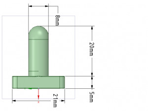 nylon internal flat slide and slug aba91 3d-print 3D 打印模型