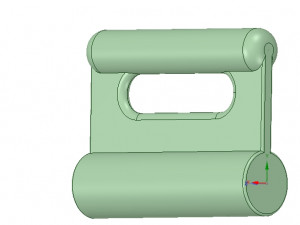 nylon internal flat slide and slug aba-258ustrong 3d-print 3D Print Model