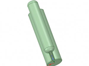 nylon internal flat slide and slug aba-258ustrong 3d-print 3D Print Model