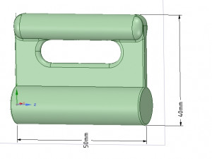 nylon internal flat slide and slug aba-258ustrong 3d-print 3D Print Model