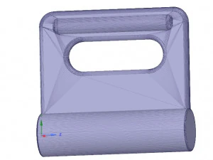 nylon internal flat slide and slug aba-258-01 3d-print 3D Print Model