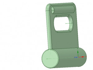 nylon internal flat slide and slug aba-258-01 3d-print 3D प्रिंट मॉडल