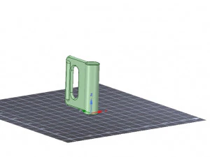 nylon internal flat slide and slug aba-258-01 3d-print 3D Print Model