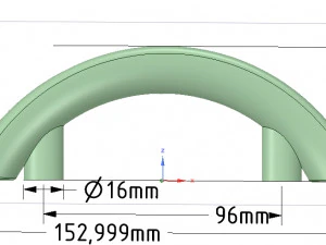 Al&ccedil;a de suporte para m&oacute;veis de fabrica&ccedil;&atilde;o simples vs02 impress&atilde;o 3d e cnc Modelo de Impressão 3D