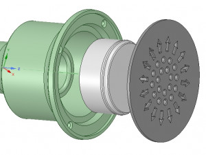 flood floor shower drain kit odor trap 3d-print 3D प्रिंट मॉडल
