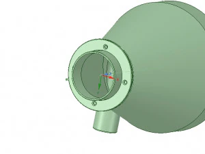 cyclone filter for household vacuum cleaner nozzle v01 3d-print 3D Print Model