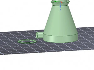 cyclone filter for household vacuum cleaner nozzle v01 3d-print 3D Print Model