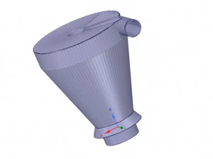 cyclone filter for household vacuum cleaner nozzle v01 3d-print 3D Print Model