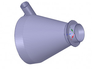 cyclone filter for household vacuum cleaner nozzle v01 3d-print 3D Принт Модель