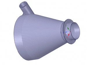 cyclone filter for household vacuum cleaner nozzle v01 3d-print 3D Print Model