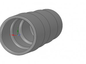 stepped universal adapter for vacuum cleaner nozzle v01 3d-print cnc 3D Print Model