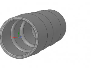 stepped universal adapter for vacuum cleaner nozzle v01 3d-print cnc 3D Print Model