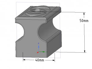 simple-made furniture bracket handle v04 3d-print and cnc 3D Print Model