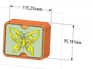 gift wedding jewelry box small toy box 3d print model 3D Принт Модель