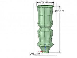 gift wedding jewelry round flower vase decor 3d print cnc model 3D 프린트 모델