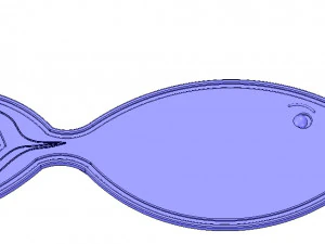 prosta deska do krojenia ryb metodą druku 3D i CNC Model do druku 3D