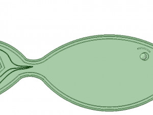 simple-made tray board for cutting fish 3d-print and cnc 3D Принт Модель