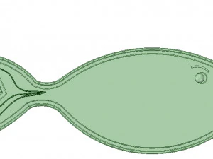 simple-made tray board for cutting fish 3d-print and cnc 3D Print Model