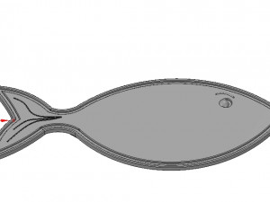 simple-made tray board for cutting fish 3d-print and cnc 3D Принт Модель