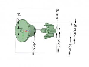 bicycle motorcycles handlebar plugs clips 22mm v02 knobs 3d-print cn 3D Print Model