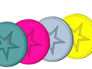bicycle motorcycles handlebar plugs clips 22mm v01 knobs 3d-print 3Dプリントモデル