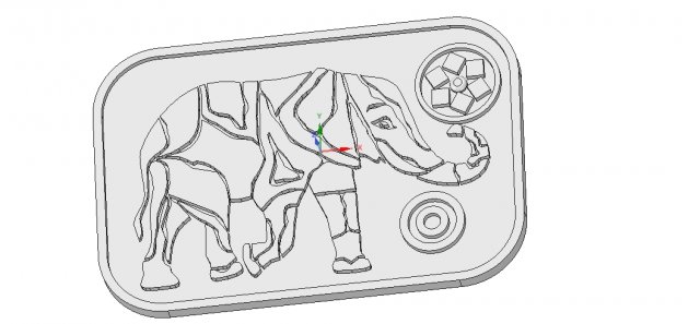 tray stand for plates and hot items elefant 212 3d-print and cnc 3D Принт Модель .c4d .max .obj .3ds .fbx .stl .blend 