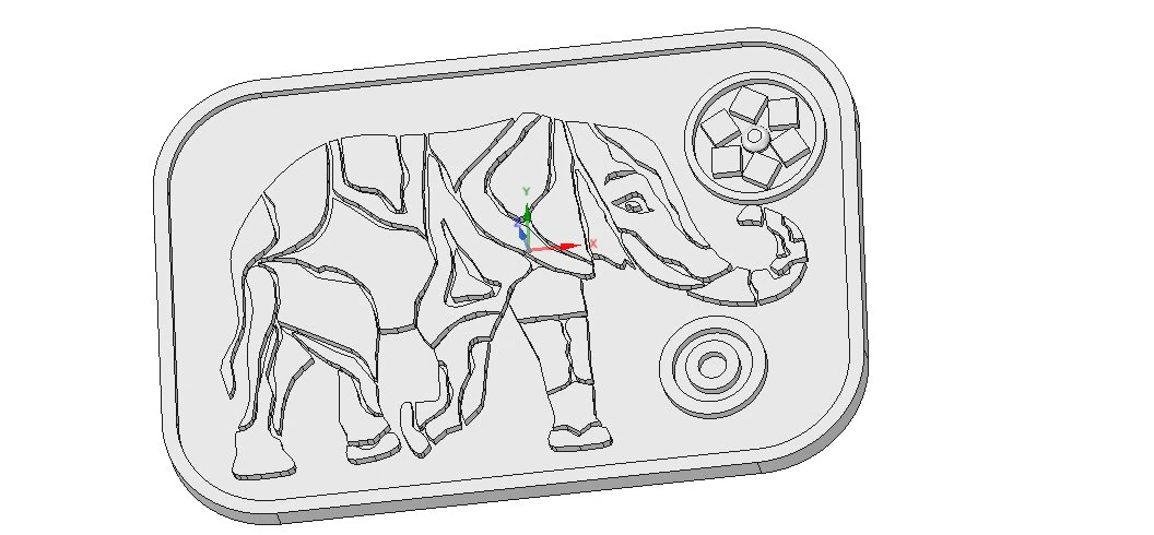 tray stand for plates and hot items elefant 212 3d-print and cnc 3D Print Model .c4d .max .obj .3ds .fbx .stl .blend 