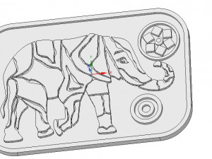 tray stand for plates and hot items elefant 212 3d-print and cnc 3D Print Model