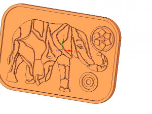 tray stand for plates and hot items elefant 212 3d-print and cnc 3D Принт Модель