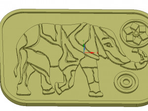 tray stand for plates and hot items elefant 212 3d-print and cnc 3D Принт Модель