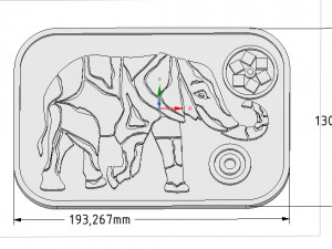 tray stand for plates and hot items elefant 212 3d-print and cnc 3D Принт Модель
