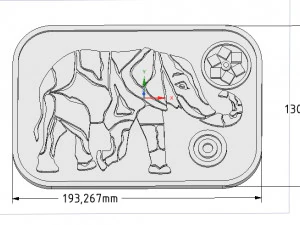 tray stand for plates and hot items elefant 212 3d-print and cnc 3D Print Model