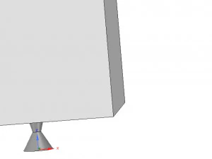 small vibro leg foot for pc vr02 for 3d-print cnc 3D Print Model