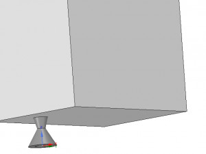 small vibro leg foot for pc vr02 for 3d-print cnc Modello di stampa 3D