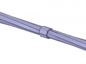 custom-made baluster pillar stairs handle techno v07 3d-print cnc Modello di stampa 3D